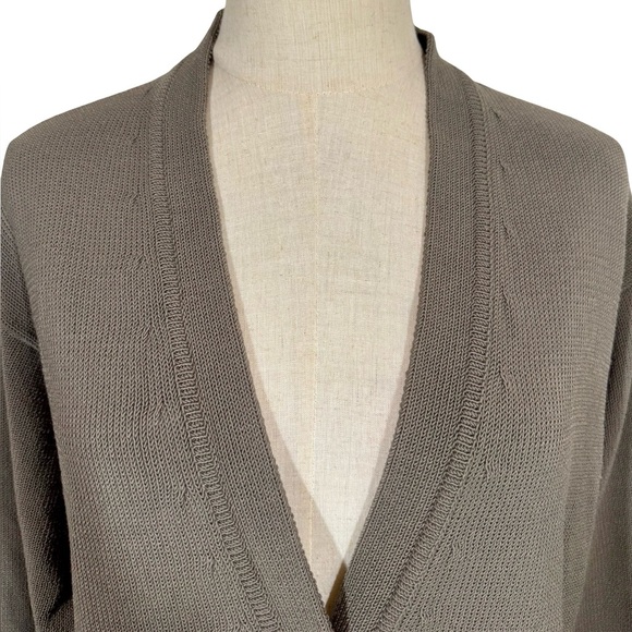 MM Lafleur The Cookie Cardigan Sleek Cotton in Fossil - Picture 6 of 13